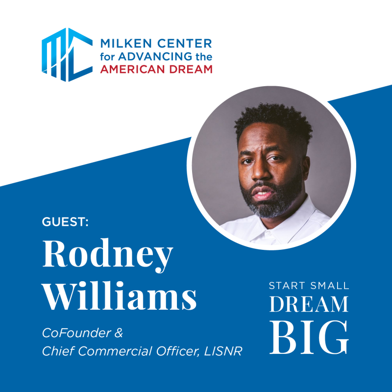 StartSmallDreamBIGPodcast RodneyWilliam