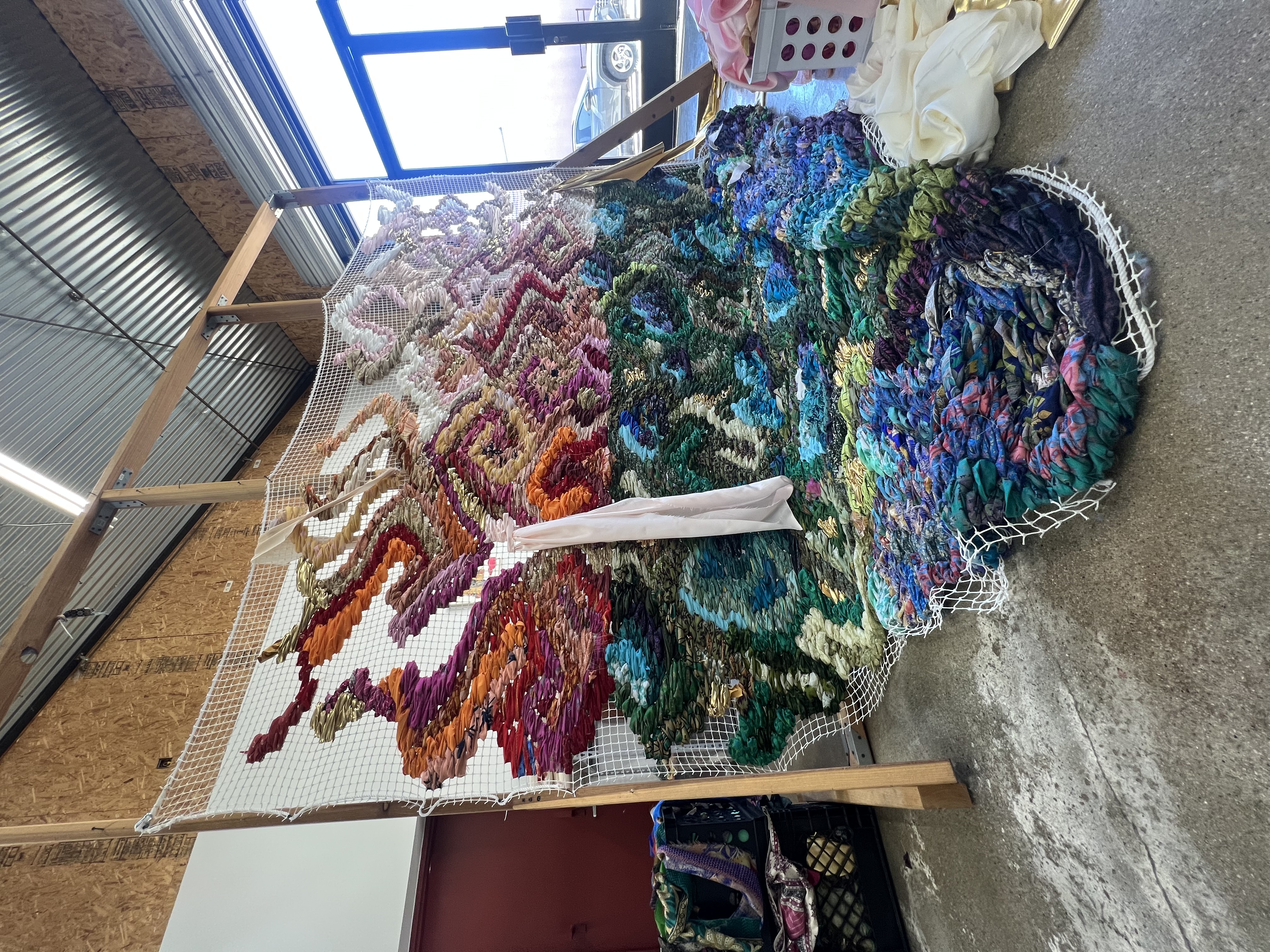 A photograph of Mattai's work.