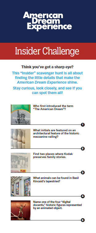 Insider&rsquo;s Challenge Scavenger Hunt