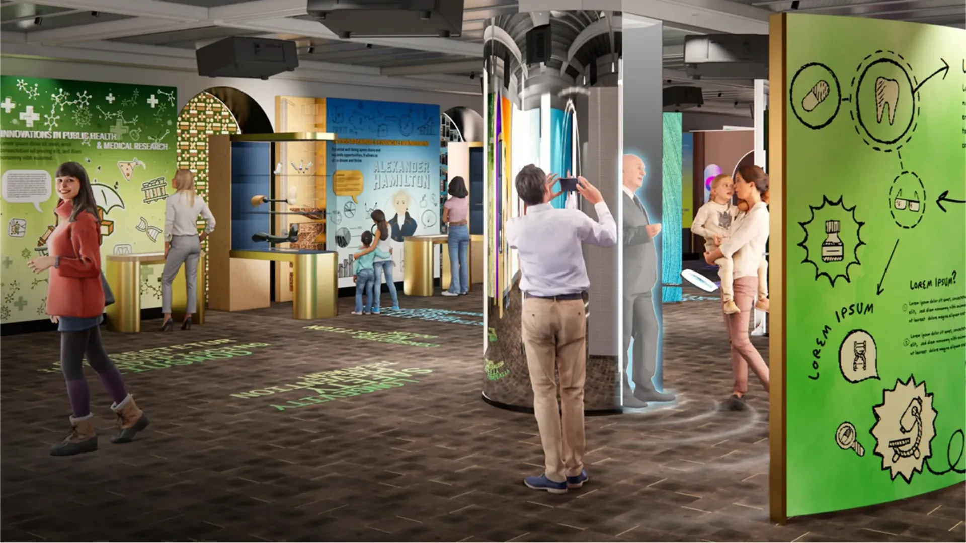 The Hologram Ambassador exhibits