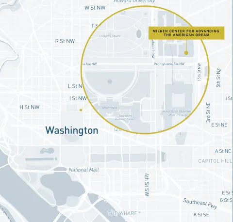 Map image of MCAAD location in Washington DC