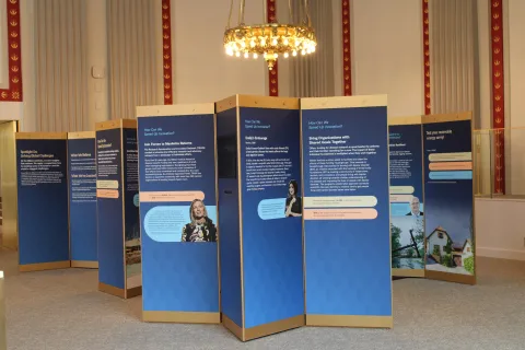 An image of the displays for the Spotlight Gallery