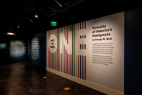 The introduction to the Out of Many, One: Portraits of America’s Immigrants gallery