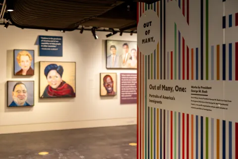 A photograph of the Out of Many, One: Portraits of America’s Immigrants Gallery