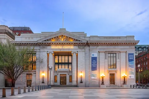 An exterior photo of MCAAD.