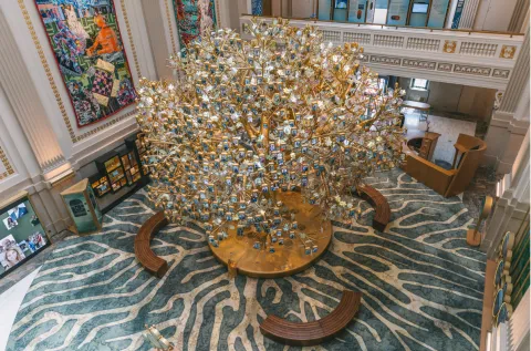 A photograph of the Tree of Generations